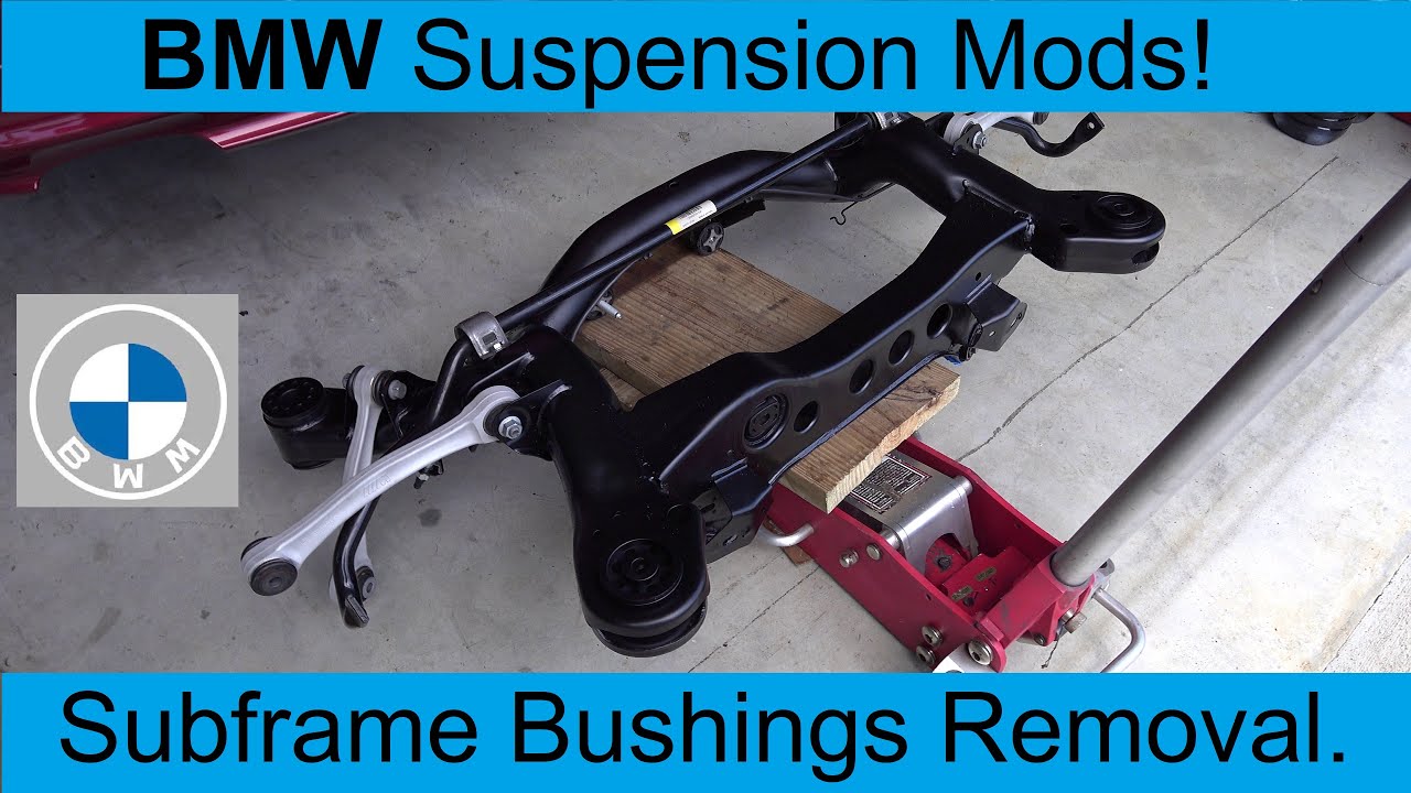 BMW E90 328i Rear Subframe Mounting Bushings Replacement | Part 1 Removal.