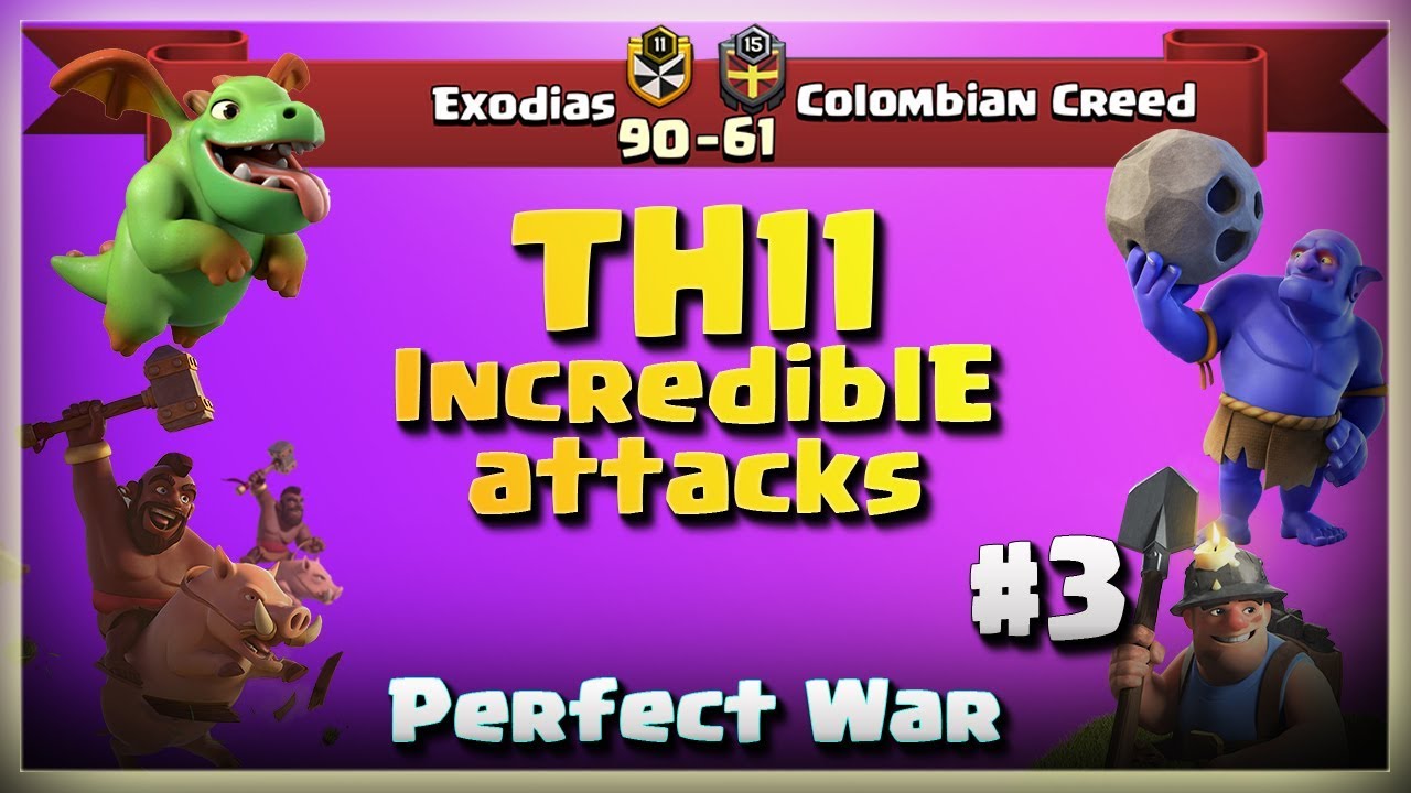 Perfect WAR: Exodias VS Colombian Creed #3 | Post UPDATE War Recap #70 | COC 2018 |