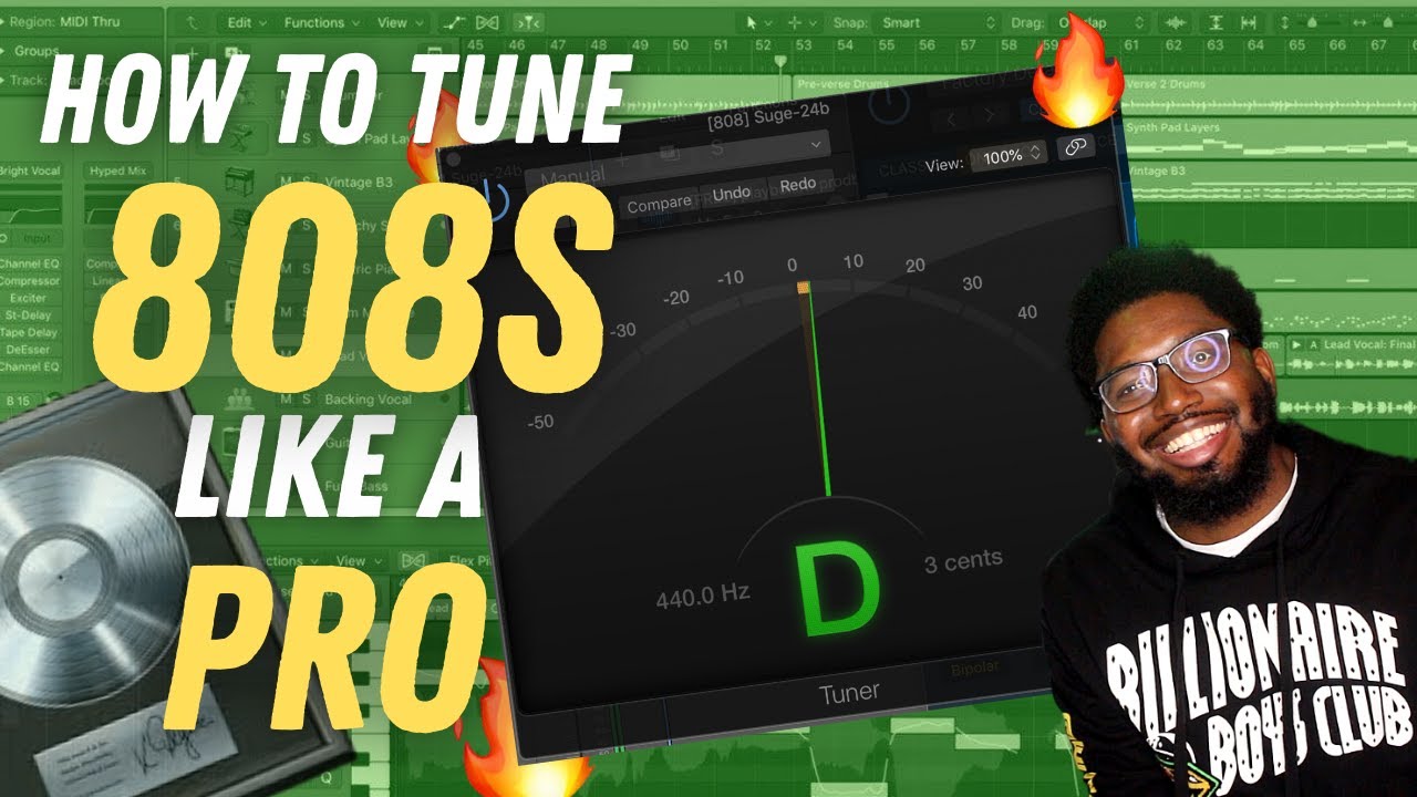 How to TUNE your 808 in 2 MINUTES! (Why YOUR 808 Sucks!) | Logic Pro X (10.5 UPDATE) Tuner Tutorial