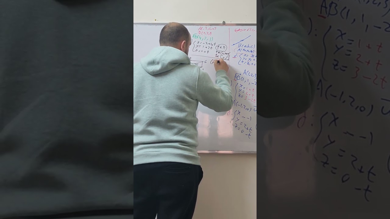 الجلسة الثانية من بحث المستقيمات والمستويات في الفراغ