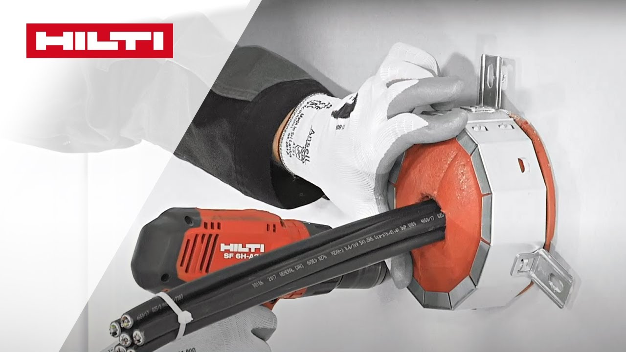HOW TO USE die Hilti Brandschutzkabelmanschette CFS-CC - Montagevideo