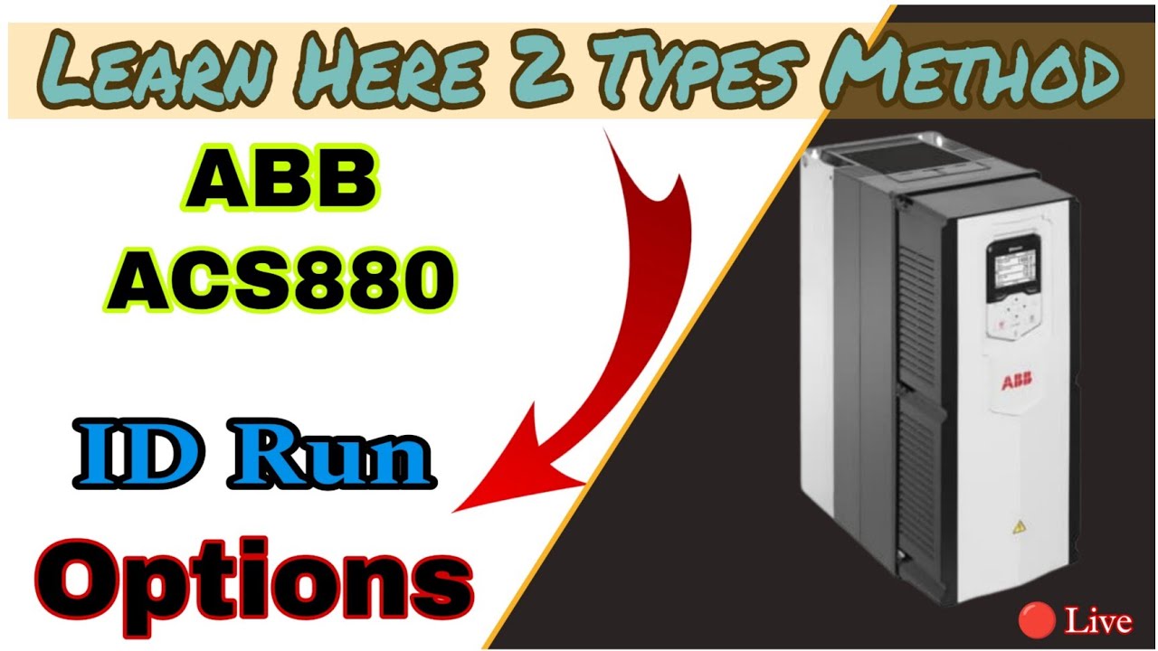 ABB ACS880 ID Run Method // 2 Types ID Run Request Method! #ACS880