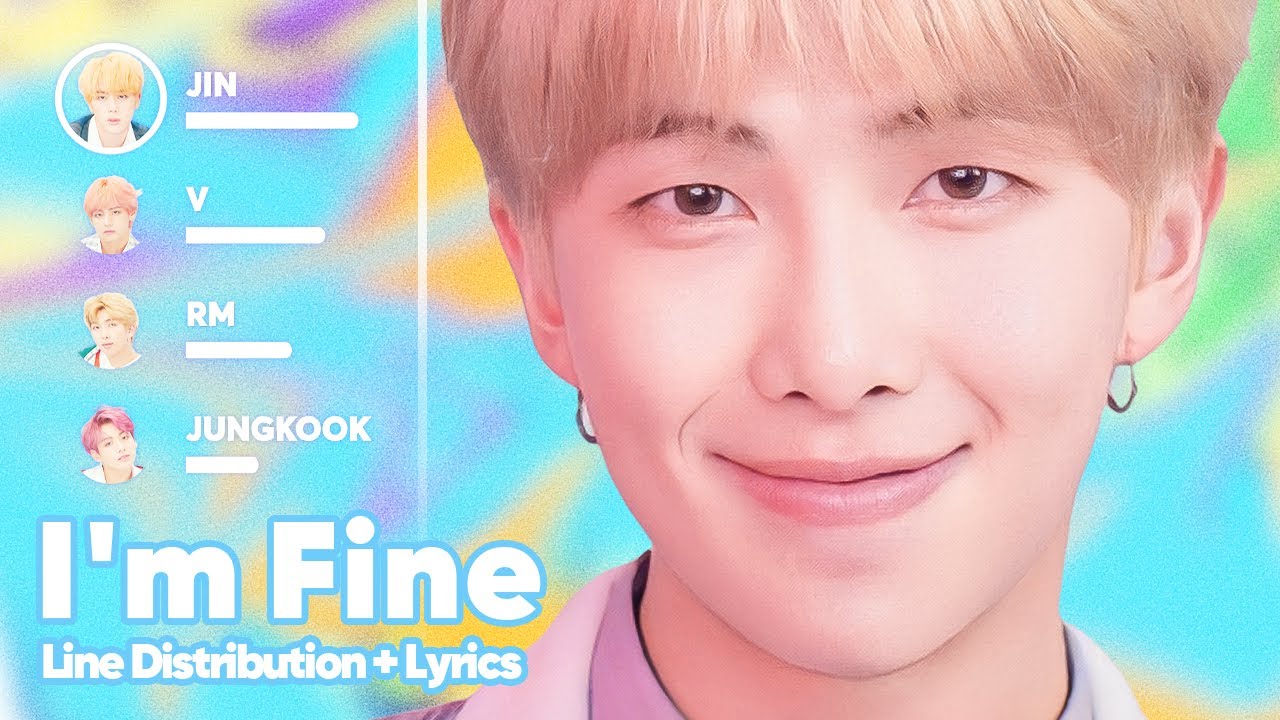 BTS - I'm Fine (Line Distribution + Lyrics Karaoke) PATREON