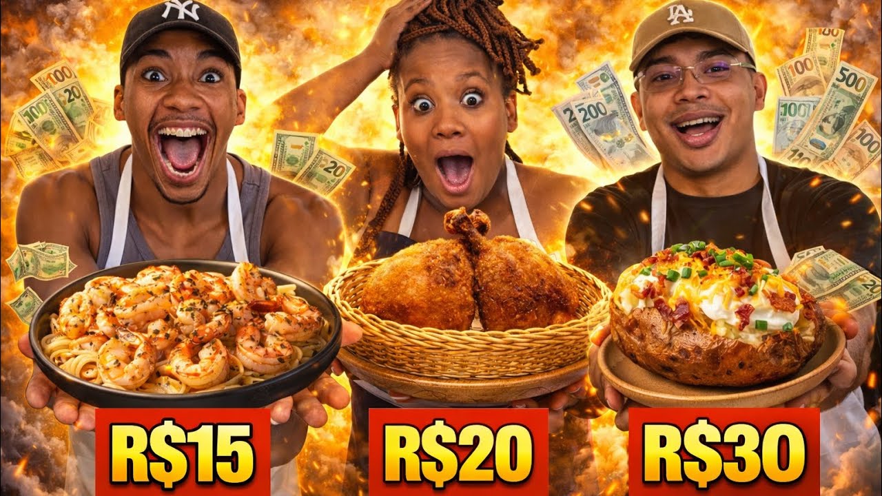 R$15,R$20,R$30 - QUEM FAZ O MELHOR PRATO SALGADO ( Desafio )