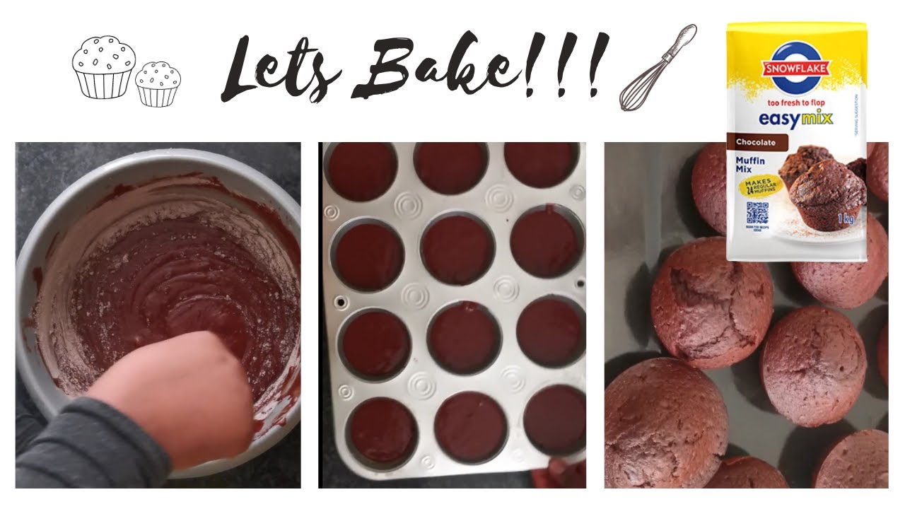 Easy Mix 🌸| Chocolate Muffins |*Beginner alert 😂| South African YouTuber🇿🇦#baking #muffins