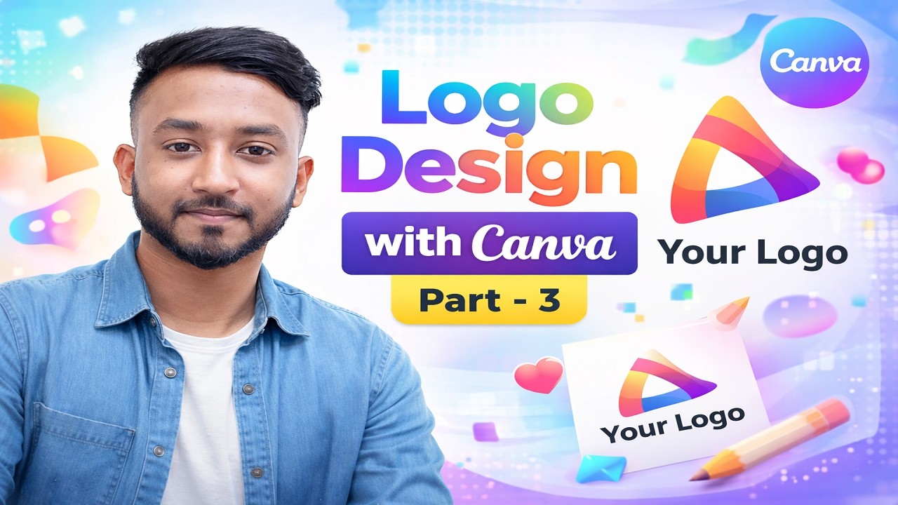 How to Design a Logo in Canva | Part - 3 | Logo Design Tutorial Bangla for Beginners