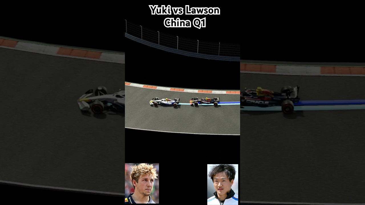 Why Tsunoda replaced Lawson (+0.9 sec) | Chinese Q1 Lap comparison