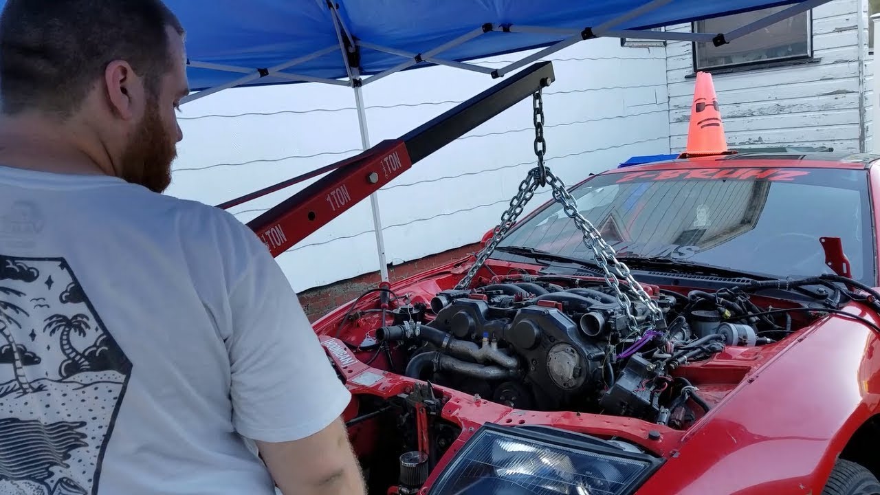 How To Pull A Nissan 300ZX Motor In 10 Minutes!