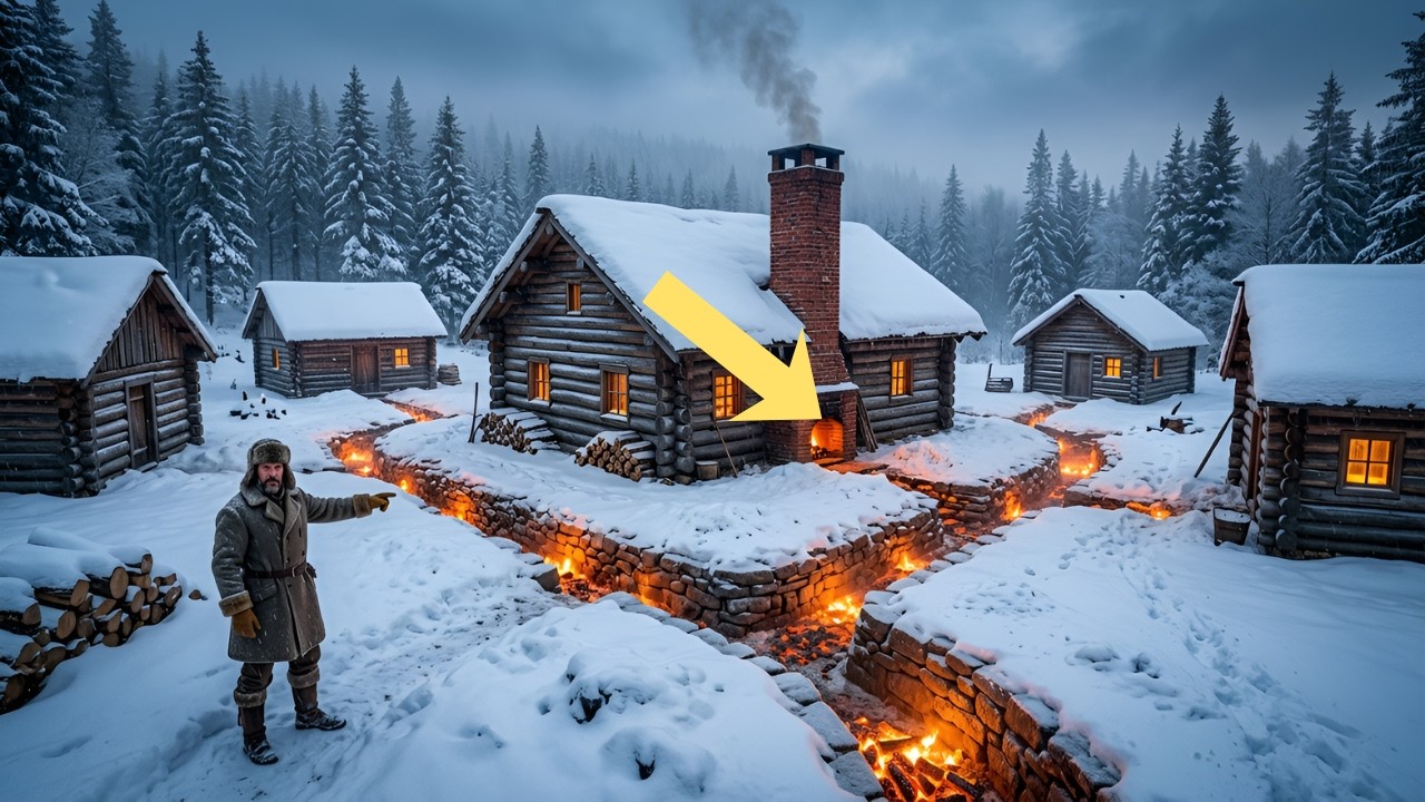 Er versprach, 3 Häuser mit EINEM Feuer zu heizen — Das ganze Dorf lachte, bis der Winter kam.