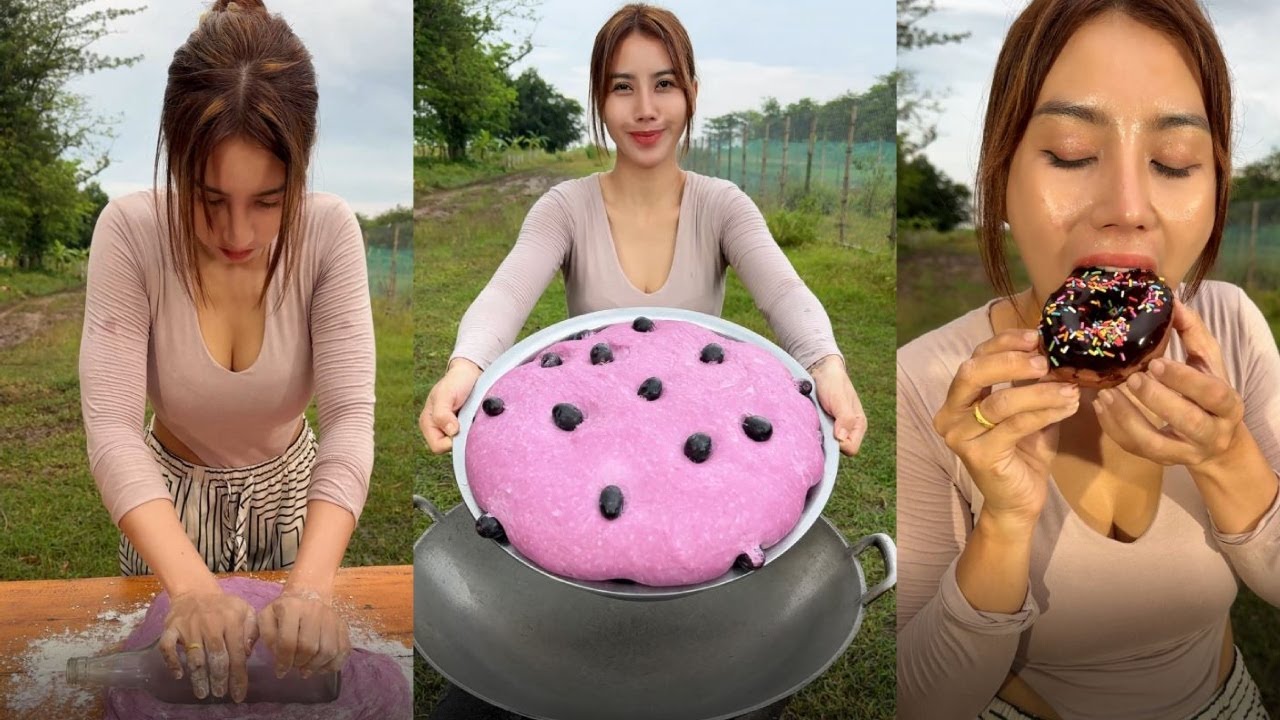 Cook donuts cake with sauce recipe