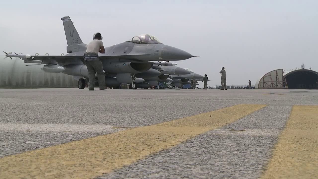 F-16 Fighting Falcons at Ben Guerir Air Base, Morocco