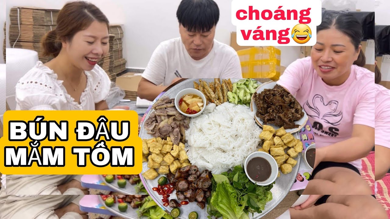 THƯỞNG THỨC  BÚN ĐẬU MẮM TÔM. LẦN ĐẦU THẤY CẢNH MẤT ĐIỆN