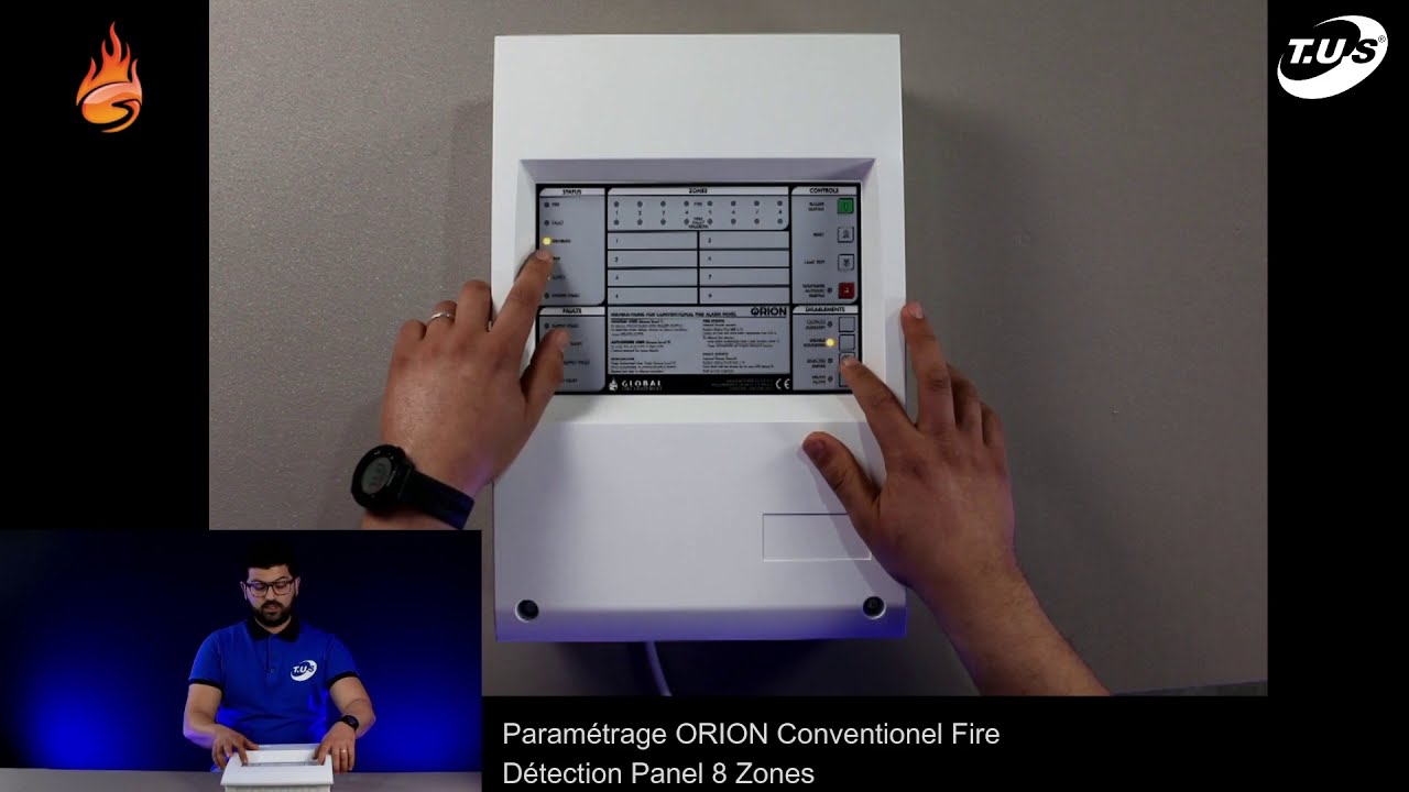 Paramétrage ORION GFE - 8 Zones Conventional Fire Detection Control Panel