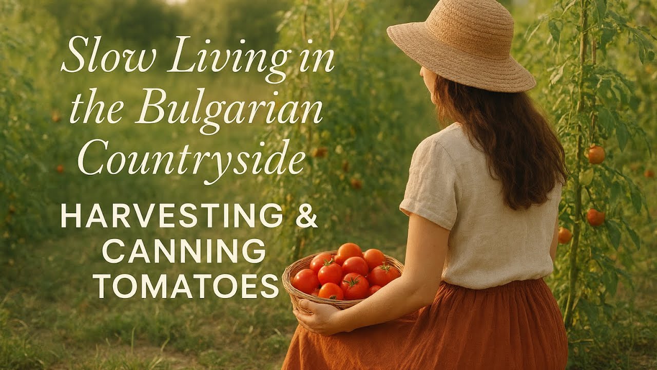 🌿 Slow Living in the Countryside | Harvesting & Canning Tomatoes | Cottagecore 