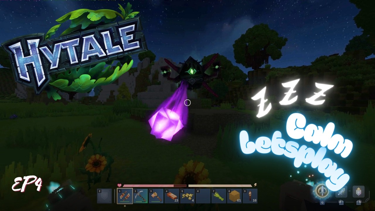 Hytale CALM Gaming: EP4 - Farming & Meeting the neighbours [ Calm gaming for Relaxation and Sleep ]