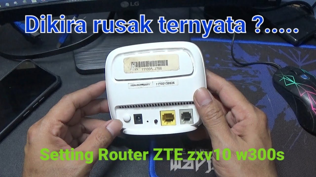 Cara setting modem zte zxv10 w300s menjadi access point