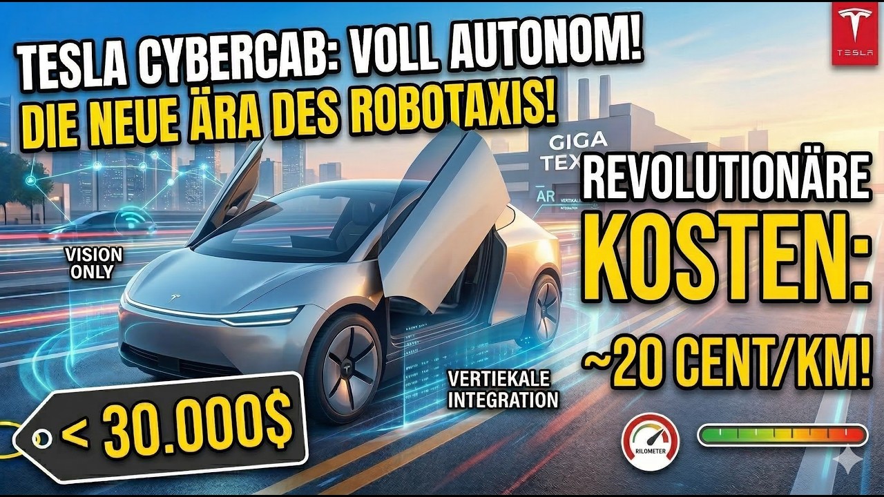 Tesla Cybercab Status 03.2026 - warum das Cybercab alles verändern kann