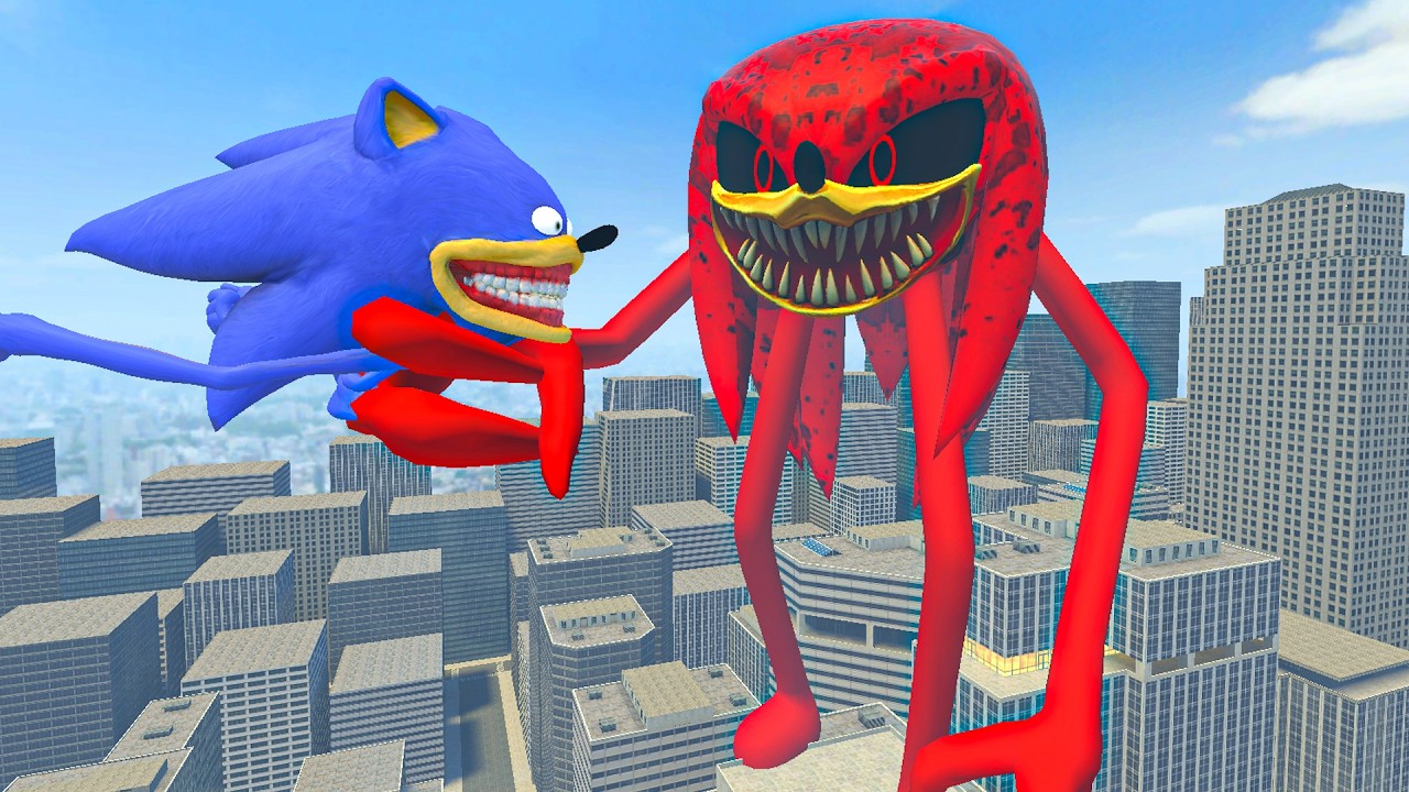 I FOUND NEW ROBLOX SOCNIC KNUCKLES SMILEY'S VS ALL SHIN SONIC BABY TAPES LOVE STORY! In Garry's Mod!