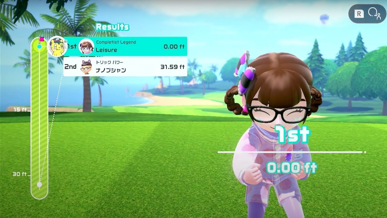 An Albatross Opportunity And A Cool Chip In Closest To Pin. Nintendo Switch Sports: Golf.
