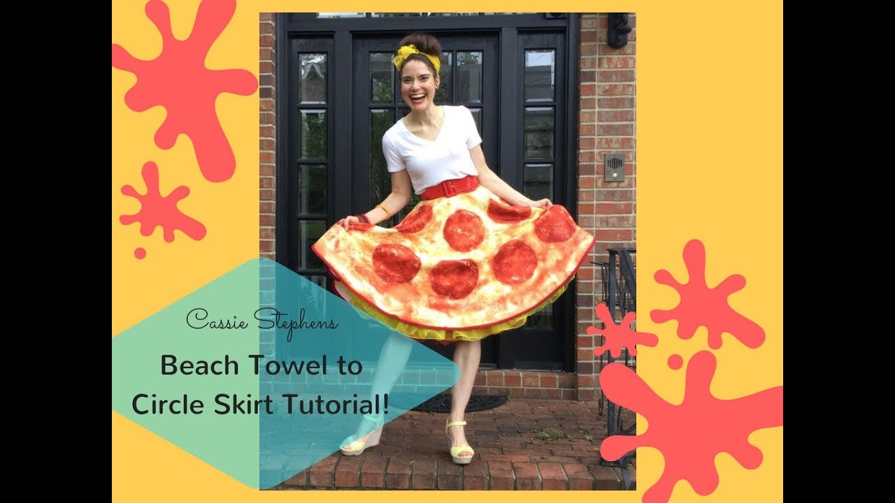 Beach Towel to Circle Skirt Tutorial!