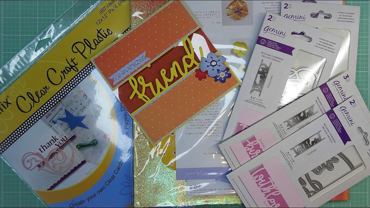 Bust it Out: Crafter's Companion Connecting Sentiments Dies & Stamps and Old Paper Packs!