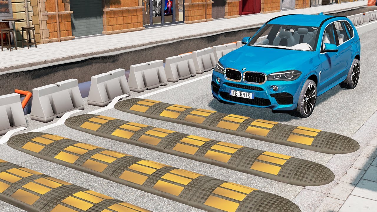 Cars Vs Speed Bumps Test #4 | BeamNG.drive