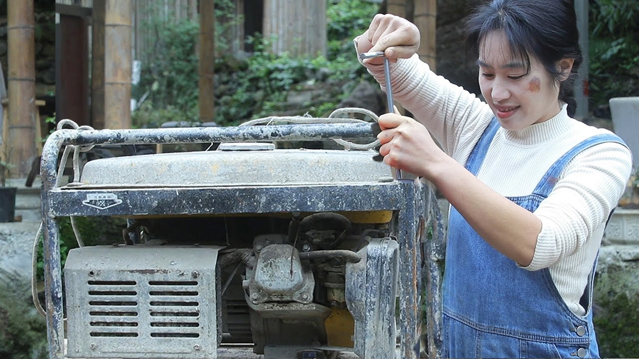 💡Genius Girl Repaired Gasoline Generator Had Been Scrapped For 5 Years, Uncle Was Happy!|Linguoer