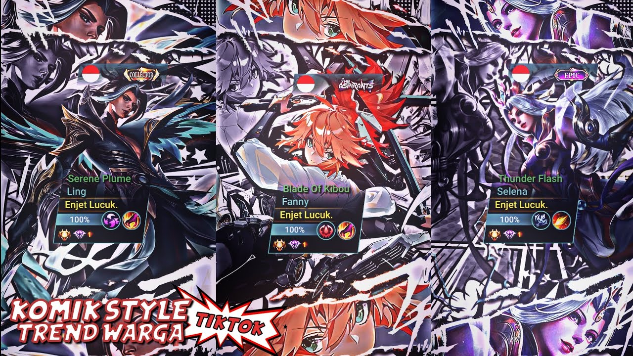 Preset Komik Style Border Hero MLBB Versi 1 | Viral Tiktok!!!