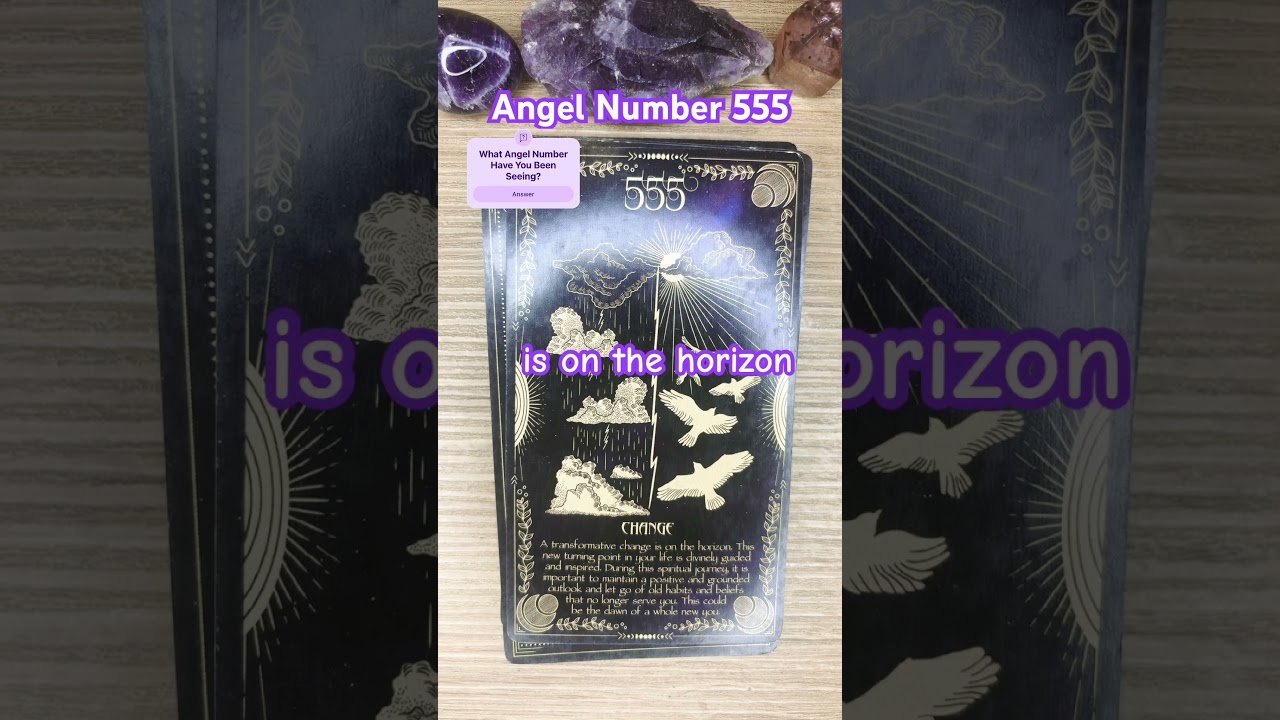Angel Number 555 #angels #angelmessage #spiritualguidance #tarot #angelnumbers #555 #change