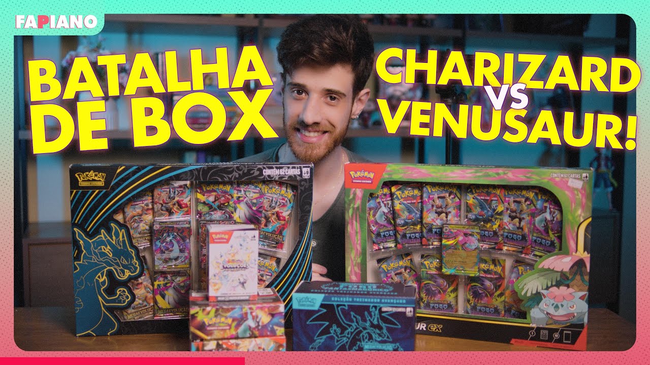 ABRINDO CARTAS POKEMON MEGA CHARIZARD VS MEGA VENUSAUR