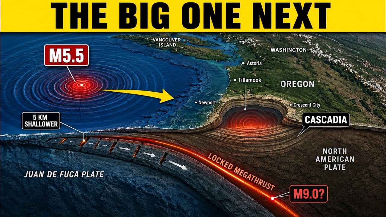 M5. 6 Strikes Where Northern Cascadia Is Breaking Apart &mdash; Foreshock to the Big One?