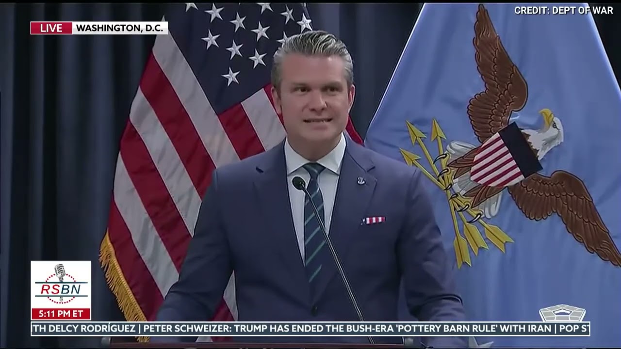 WATCH: Pete Hegseth and Admiral Cooper give Updates on Operation Epic Fury - 03/04/26