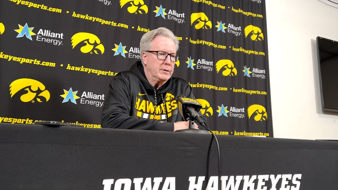 Iowa men's basketball coach Fran McCaffery talks about senior night, his coaching future