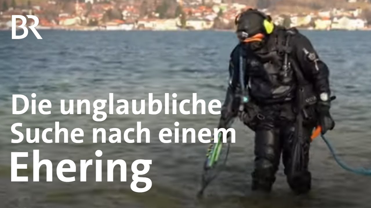 Ein Bademeister sucht verlorene Eheringe mit Sonde und Tauchausrüstung | Schwaben & Altbayern | BR