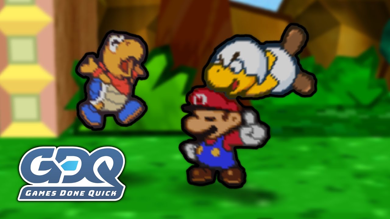 Four straight hours of Paper Mario glitches