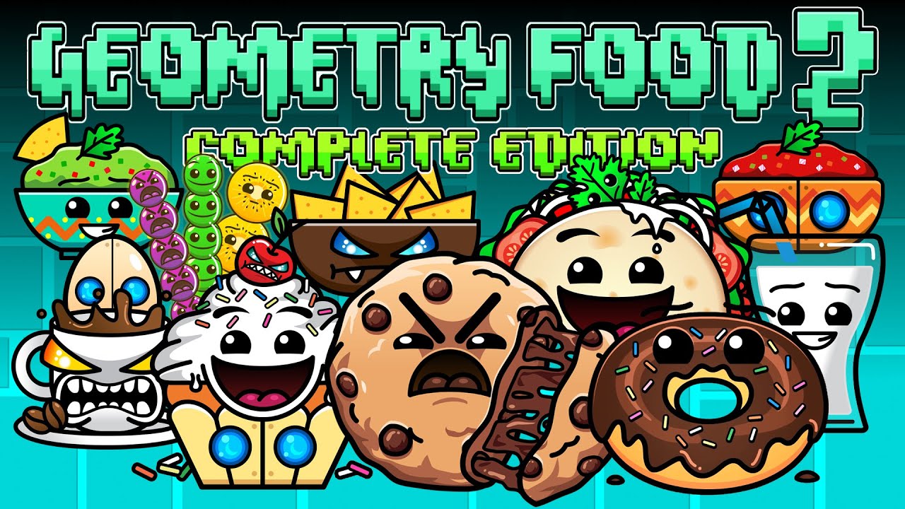 Geometry Food Complete Edition 2│Geometry Dash meme