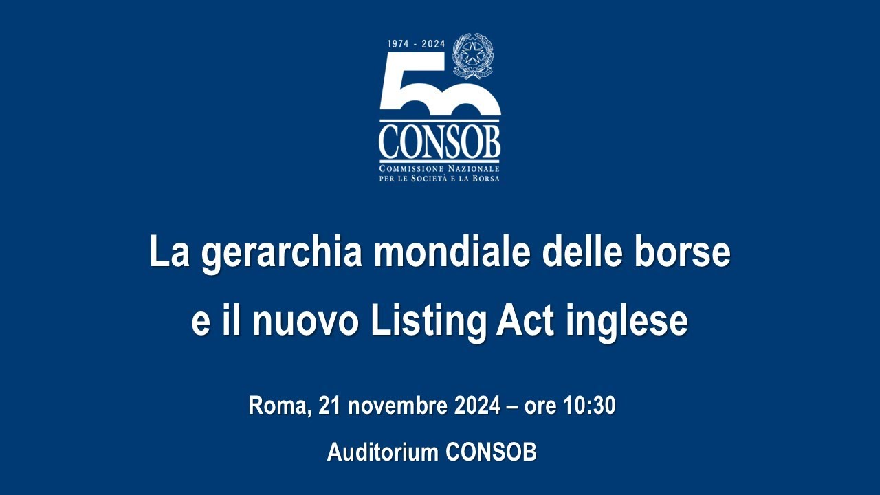 La gerarchia mondiale delle borse e il nuovo Listing Act inglese