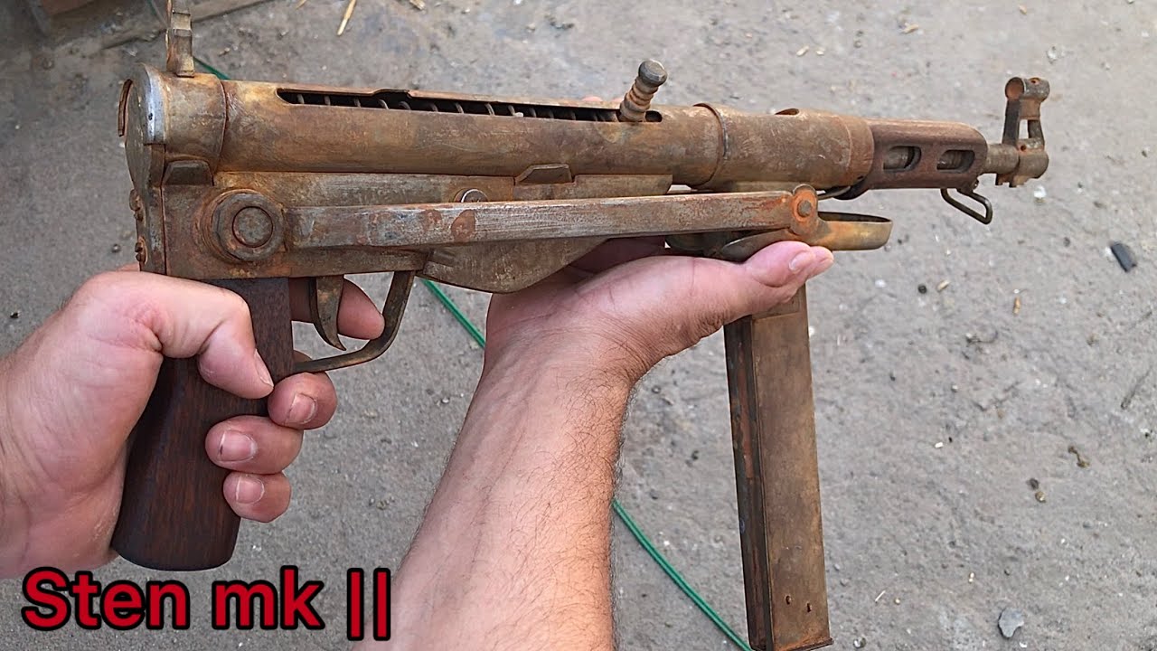 WW2 gun Sten Mark 2 Restoration . gun restoration
