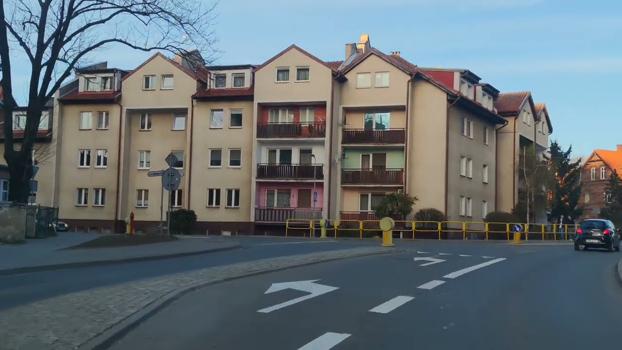 Malbork, przejazd przez miasto. Nie tylko dla tych co za granicą✴📹16.04.2022