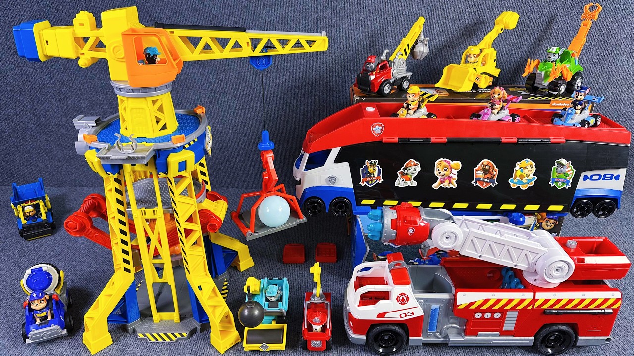 13 Minutes of Satisfying Unboxing | Cool Paw Patrol Rubble Bulldozer Series ASMR | Review Toys