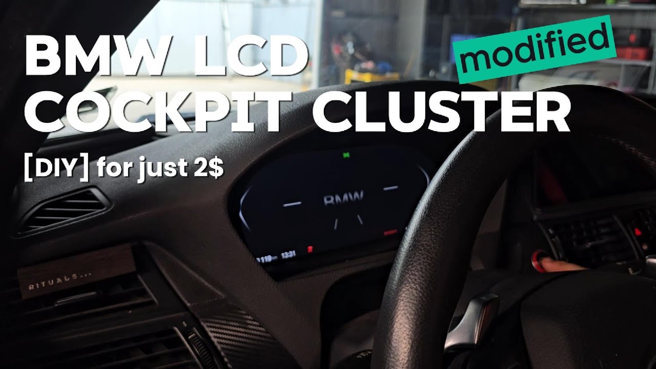 [DIY] BMW X6 E71 LCD Instrument Cluster modified with 2$