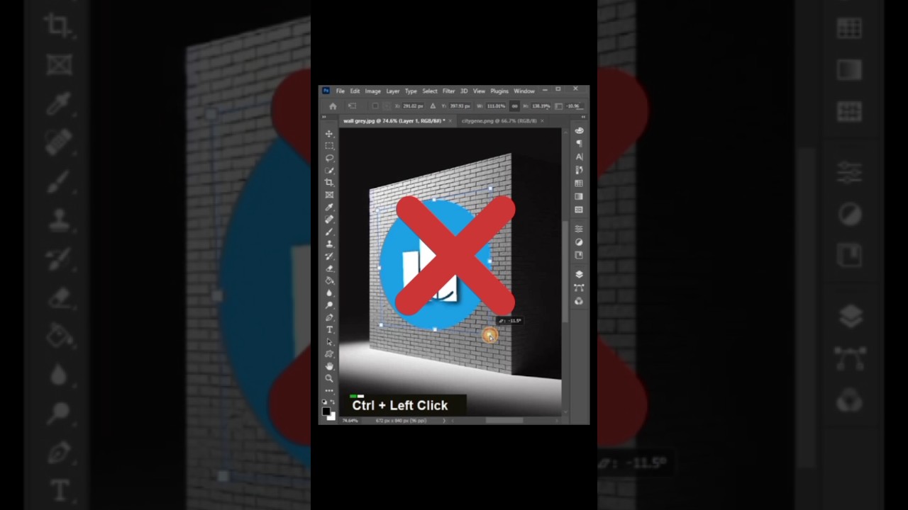 3D Logo Mockup #photoshoptutorial