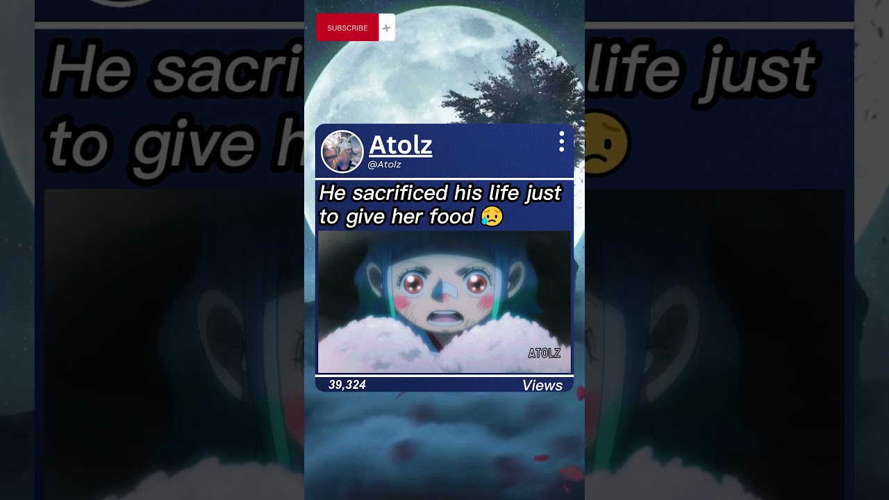 He sacrificed his life just to give her food #yamato #onepieceedit #onepiece