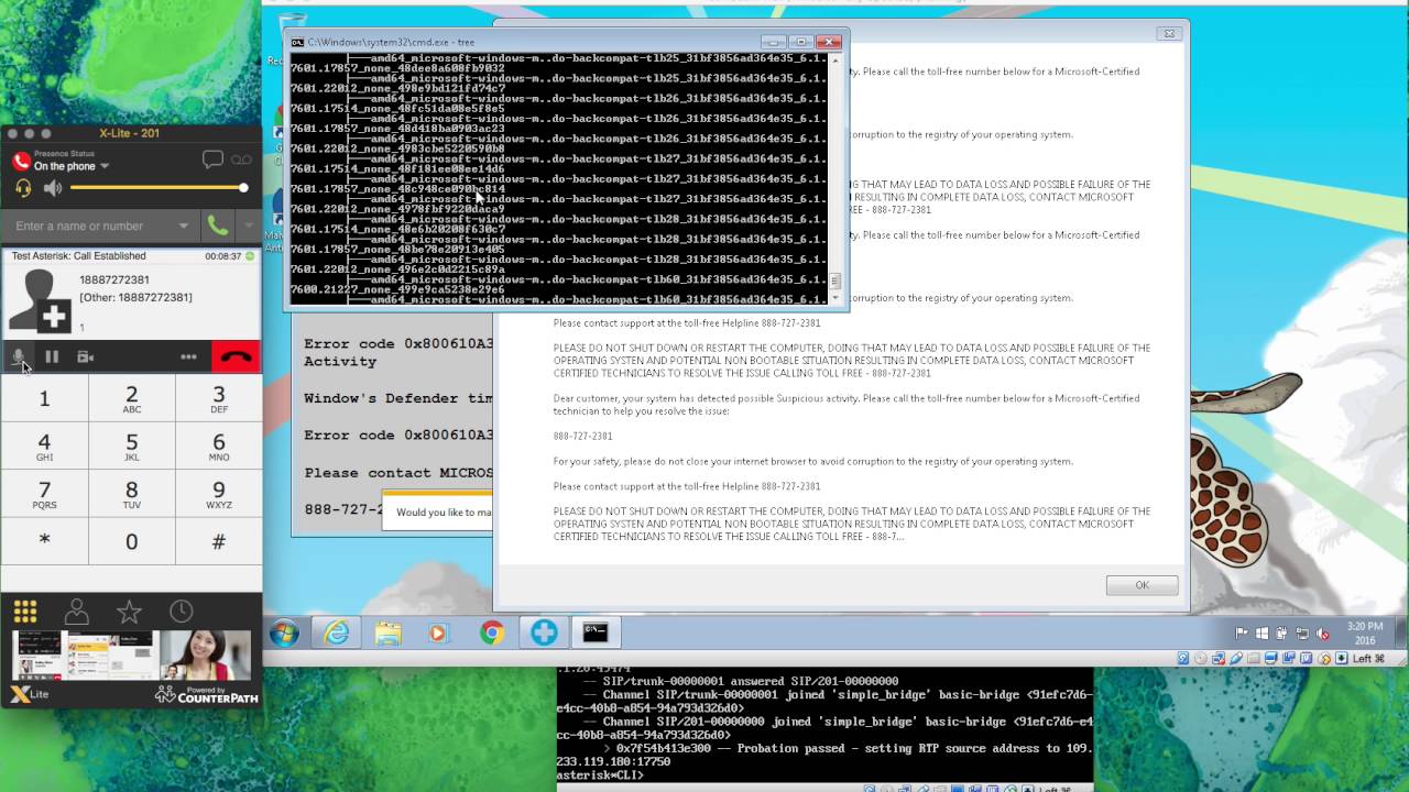 Tech Support Scammer - Caller ID Spoofing Test