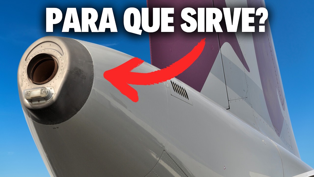 ¿Para que sirve este AGUJERO en la cola del avión?