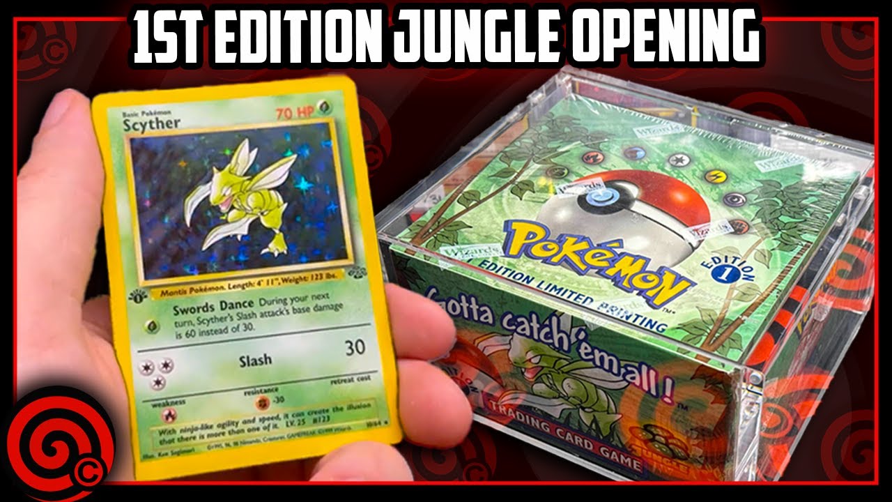 1ST EDITION JUNGLE BOOSTER BOX - OPENING ALL 12X HEAVY PACKS