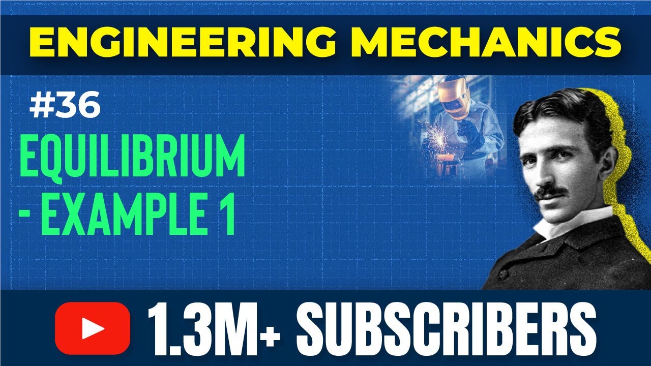 Equilibrium Example 1 - Forces in Space - Engineering Mechanics