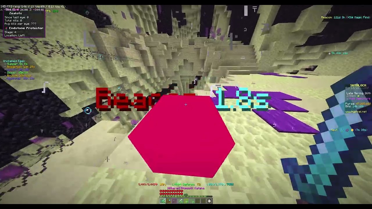 Hypixel Skyblock  DERPY x2 HP enderman slayer carry
