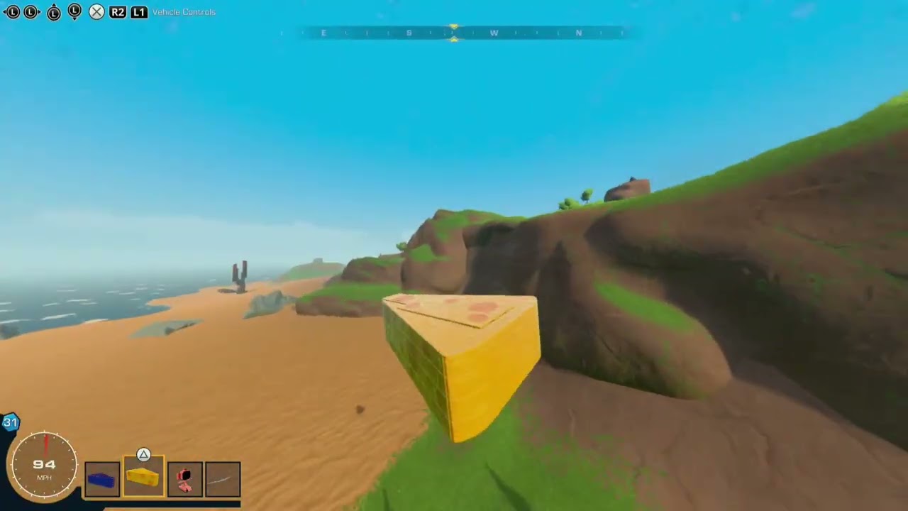 This is day 4 building your comments in trailmakers! Flying block of cheese! 