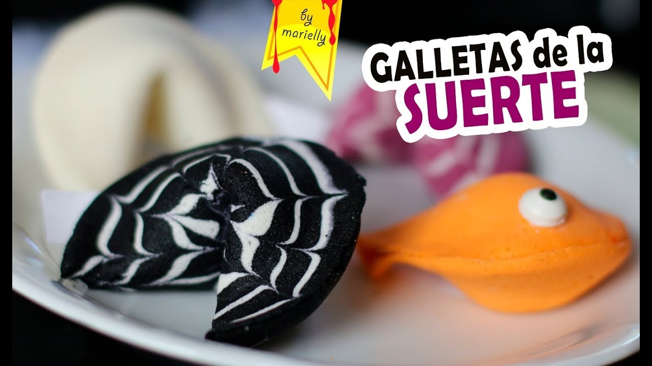 GALLETAS de la SUERTE o FORTUNA Halloween by Marielly